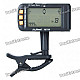 1.9" LCD Tone Tuner Metronome w/ Clip for Bass/Violin/Guitar (1 x CR2032)