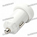 Universal 2000mA USB Car Charger Adapter for Digital Devices - White (12~24V)