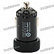 Universal 1000mA USB Car Charger Adapter for Digital Devices - Black (12~24V)