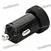 Universal 1000mA USB Car Charger Adapter for Digital Devices - Black (12~24V)