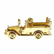 Golden Fire Engine Decorative Butane Lighter