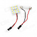 Power Saving 9mm 12-LED White License Plate Dome Light (DC 12V)