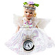 Cute Angel Princess Doll with Clock (White)