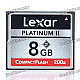 Genuine Lexar Professional Platinum II 200X Compact Flash CF Memory Card (8 GB)