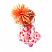 Cute Blast Hair Doll with Clock (Pink)