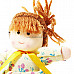 Cute Blast Hair Doll with Clock (Yellow)