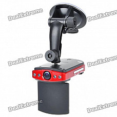 GN002 CMOS 2MP Wide Angle Car DVR Camcorder w/ 4-LED IR Night Vision/AV-Out/SD Slot (2.5" TFT LCD)