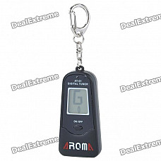 AROMA 0.8" LCD Chromatic Tuner Keychain (1 x CR2032)