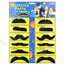 Stylish Costume Artificial Mustache (Assorted 12-PCS)