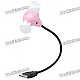 USB Flexible Neck Cooling Fan - Pink