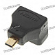 Gold Plated HDMI A-Type Female to HDMI D-Type Male Vertical Adapter/Converter
