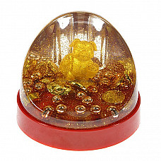 Golden Lucky Pig Crystal Music Box