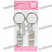 Zinc Alloy Lovers Keychains (Love 520 & You 1314 / 2-Piece Set)