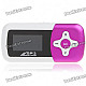 1.1" LCD Mini USB Rechargeable MP3 Music Speaker with TF Slot - Rose Color