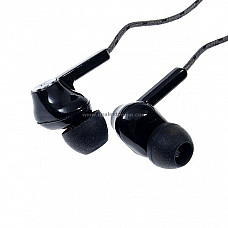 Black In-Ear Earphone with Spare Earbuds (3.5mm)