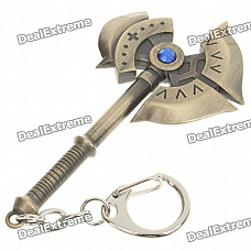 Unique Copper DNF Axe Style Keychain - Bronze