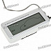 2.5" LCD Car Cigarette Lighter Powered Digital Inside and Outside Thermometer - Silver