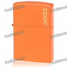 Genuine Zippo Copper Fuel Fluid Lighter - Orange