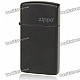 Genuine Slim Zippo Copper Fuel Fluid Lighter - Black