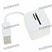 Stylish USB 2.0 XD/SD/MS/M2/TF Card Reader - White