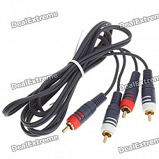 Genuine PowerSync 2 x RCA Male to Male Connection Cable (1.8M-Length)
