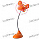 Mini USB/3xAAA Powered Flexible Neck 2-Blade Cooling Fan with Multicolored LED (3 x AAA)
