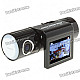 5.0MP Wide Angle Car DVR Camcorder w/ 2-LED Night Vision/TF (2.0" TFT LCD)
