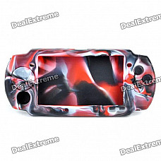 Silicone Protective Case for PSP 3000/2000 - Red + White + Black
