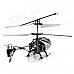 Iphone/Ipod Touch/Ipad Controlled Rechargeable 3-CH R/C I-Helicopter w/ Gyroscope - Silver + Black