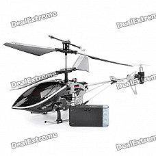 Iphone/Ipod Touch/Ipad Controlled Rechargeable 3-CH R/C I-Helicopter w/ Gyroscope - Black