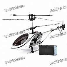 Iphone/Ipod Touch/Ipad Controlled Rechargeable 3-CH R/C I-Helicopter w/ Gyroscope - White