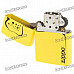 Genuine Zippo Fuel Copper Fluid Lighter - Yellow