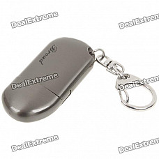 Butane Flame Lighter Keychain - Grey