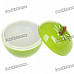 Green Apple Shaped Car/Home Perfume Air Freshener - Peach Flavor (28ml)