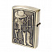 Antique Copper Metallic Oil Lighter (Cowboy Theme)