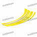 Car Wheel Decorative Color Rim Tape - Yellow (28-Piece Set)