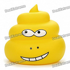 Funny Poo-Poo Style Glow-in-the-Dark Coin Bank - Color Assorted