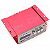180W Hi-Fi Stereo Amplifier MP3 Player with FM Radio for Car/Motorcycle - Red + Silver (SD/USB)
