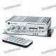 100W Hi-Fi Stereo Amplifier MP3 Player for Car/Motorcycle - Black + Silver (SD/USB)