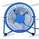USB Powered 4-Blade Cooling Fan - Blue