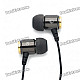 RAXCONN In-Ear Stereo Earphone - Black (120CM-Length)