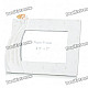 Elegant Angel Style Polyresin Photo Frame - White (3.5" x 5" Picture)