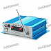 1.8" LCD 160W Hi-Fi Stereo MP3 Player Amplifier with FM/SD/USB for Car - Blue (DC 12V)