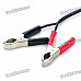 Cigarette Lighter Socket with Alligator Clips Cables - Black + Red