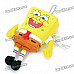 Cute SpongeBob SquarePants Figure Dolls with Suction Cup - Yellow (4-Piece/Random Pattern)