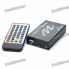 DVB-T Digital Car TV Receiver Box w/ Antenna for European (12V)