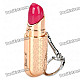 Lipstick Shaped Butane Flame Lighter Keychain