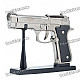 U.S.9mm M9 Pistol Shaped Butane Jet Torch Lighter - Dark Grey + Black