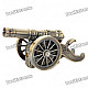 Unique Zinc Alloy Gun Carriage Style Windproof Butane Jet Torch Lighter - Bronze