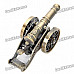 Unique Zinc Alloy Gun Carriage Style Windproof Butane Jet Torch Lighter - Bronze